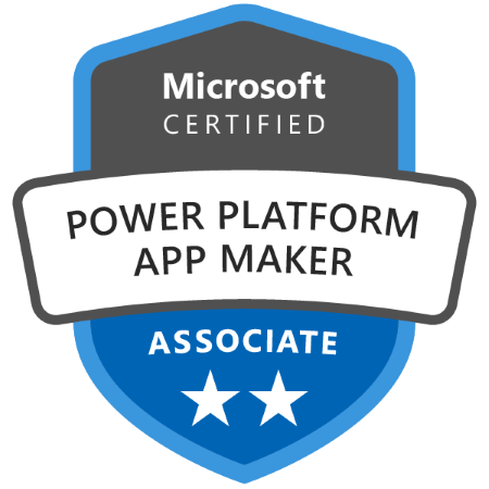 Microsoft Power Platform App Maker Associate badge