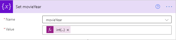 "Set variable to: int(substring(variables(‘fileName’),variables(‘yearStartIndex’),4)"